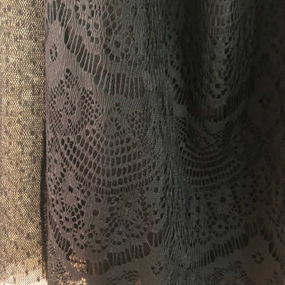Black Lace Zip Up Mini Dress sz S - Picture 6 of 10